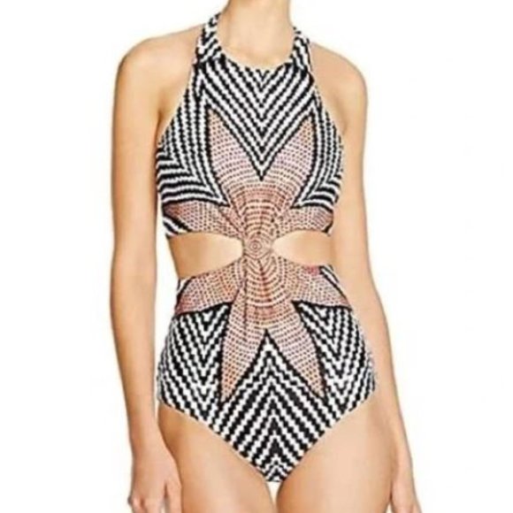 Sunburst CutOut Bathing Suit - Picture 3 of 10